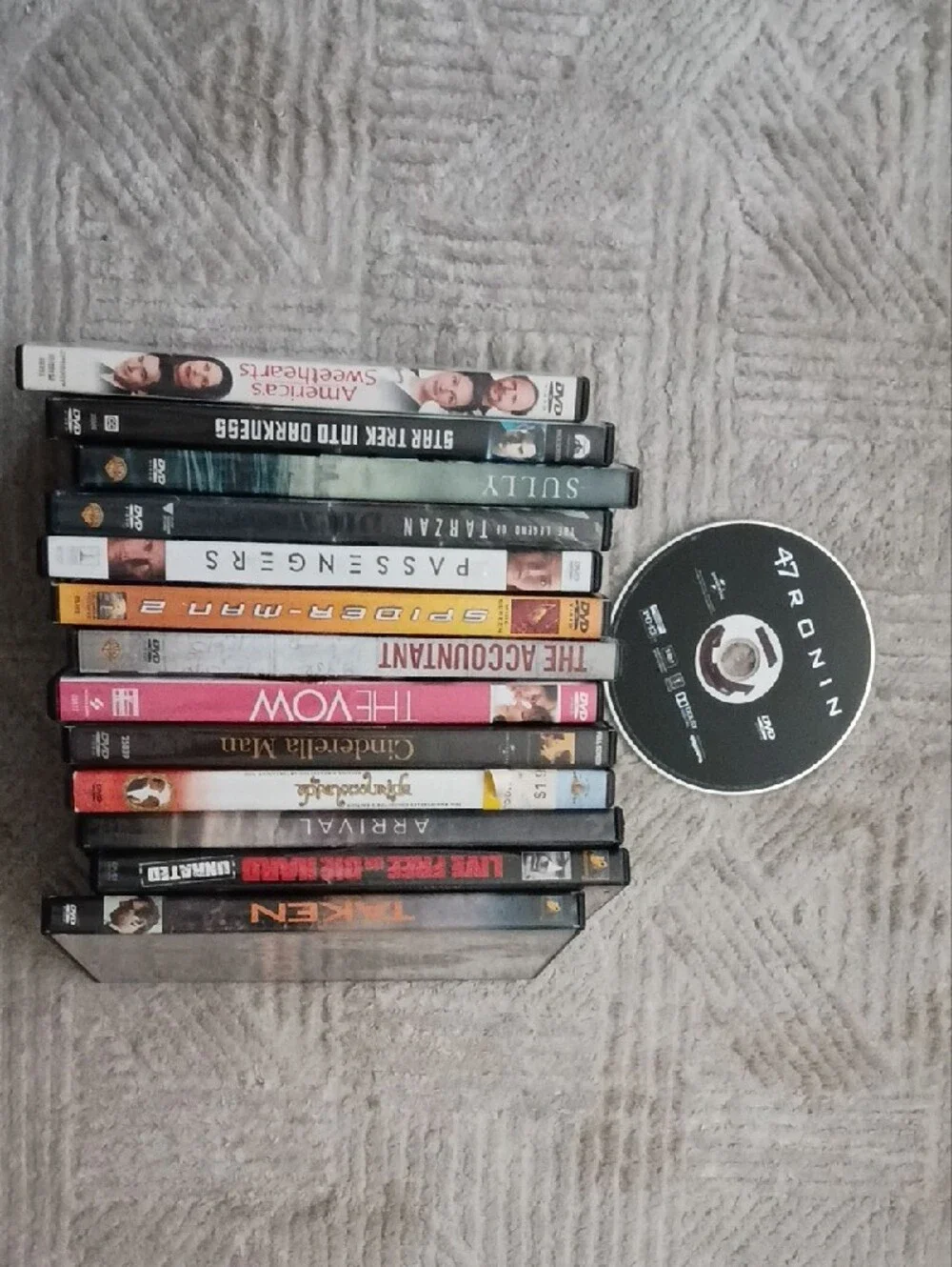 Movies: Taken, Live Free Or Die Hard, Arrival, The Princess Bride, Cinderella M